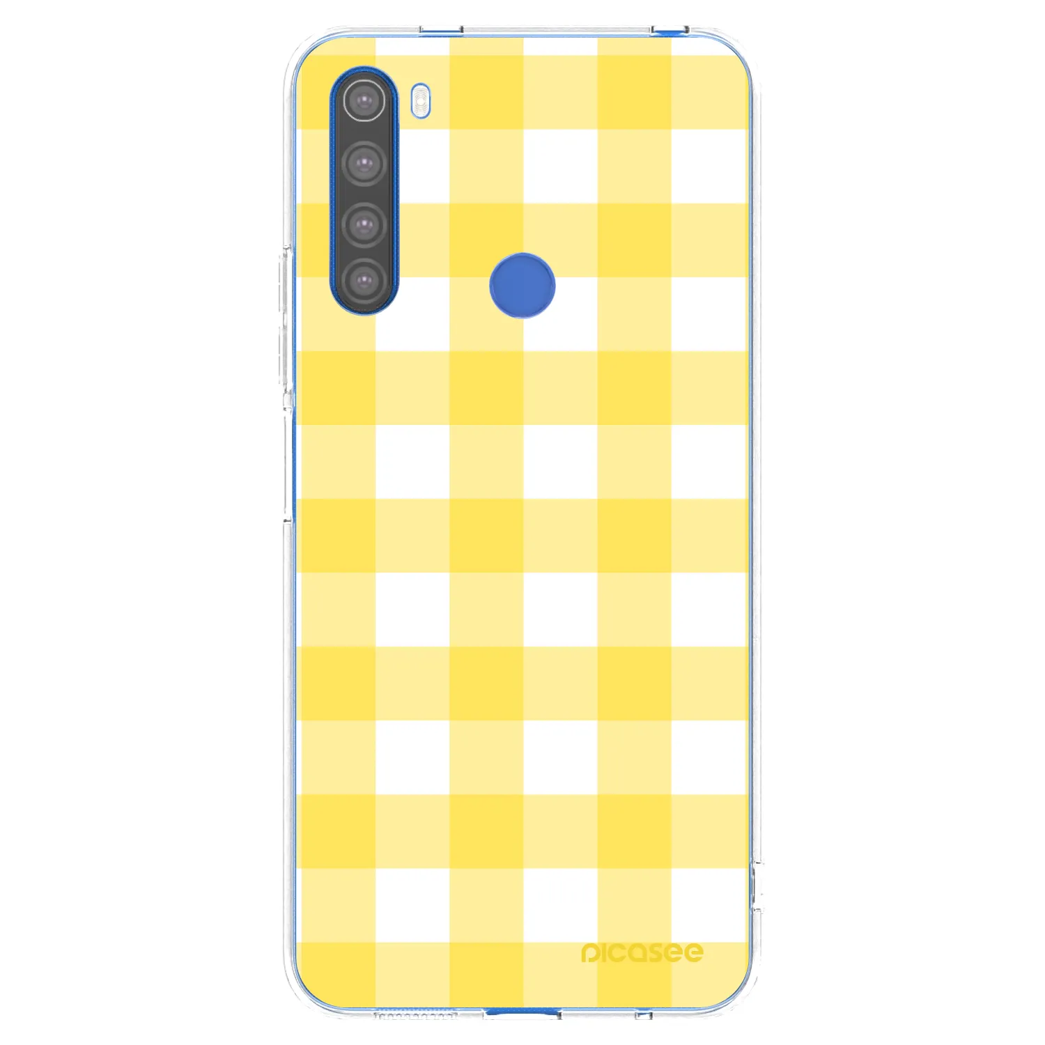 Picasee silikonska prozirna maskica za Xiaomi Redmi Note 8T - Gride lemon