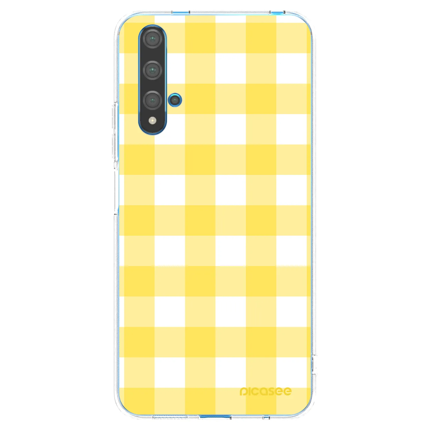 Picasee silikonska prozirna maskica za Huawei Nova 5T - Gride lemon