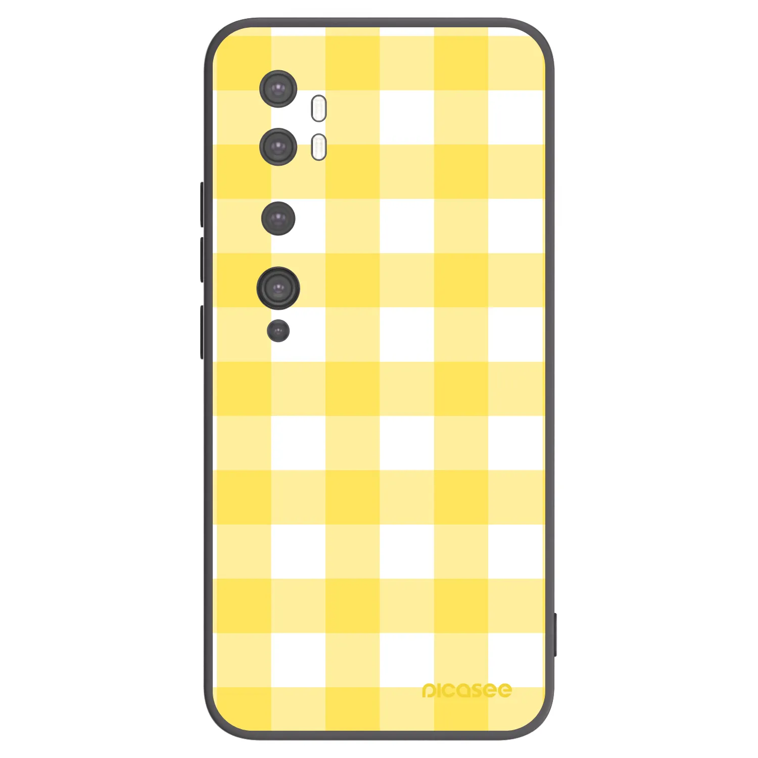 Picasee crna silikonska maskica za Xiaomi Mi Note 10 (Pro) - Gride lemon