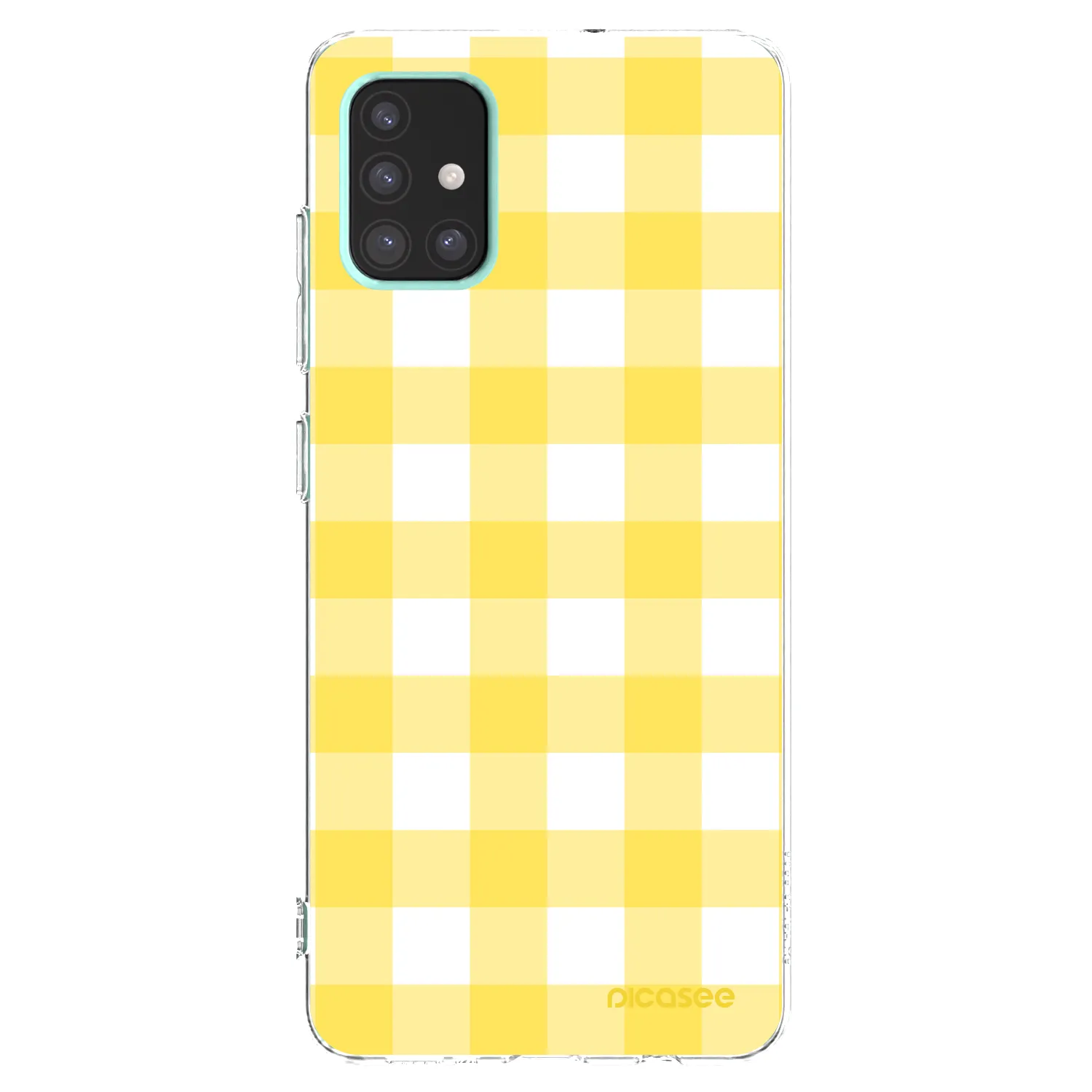 Picasee silikonska prozirna maskica za Samsung Galaxy A51 A515F - Gride lemon