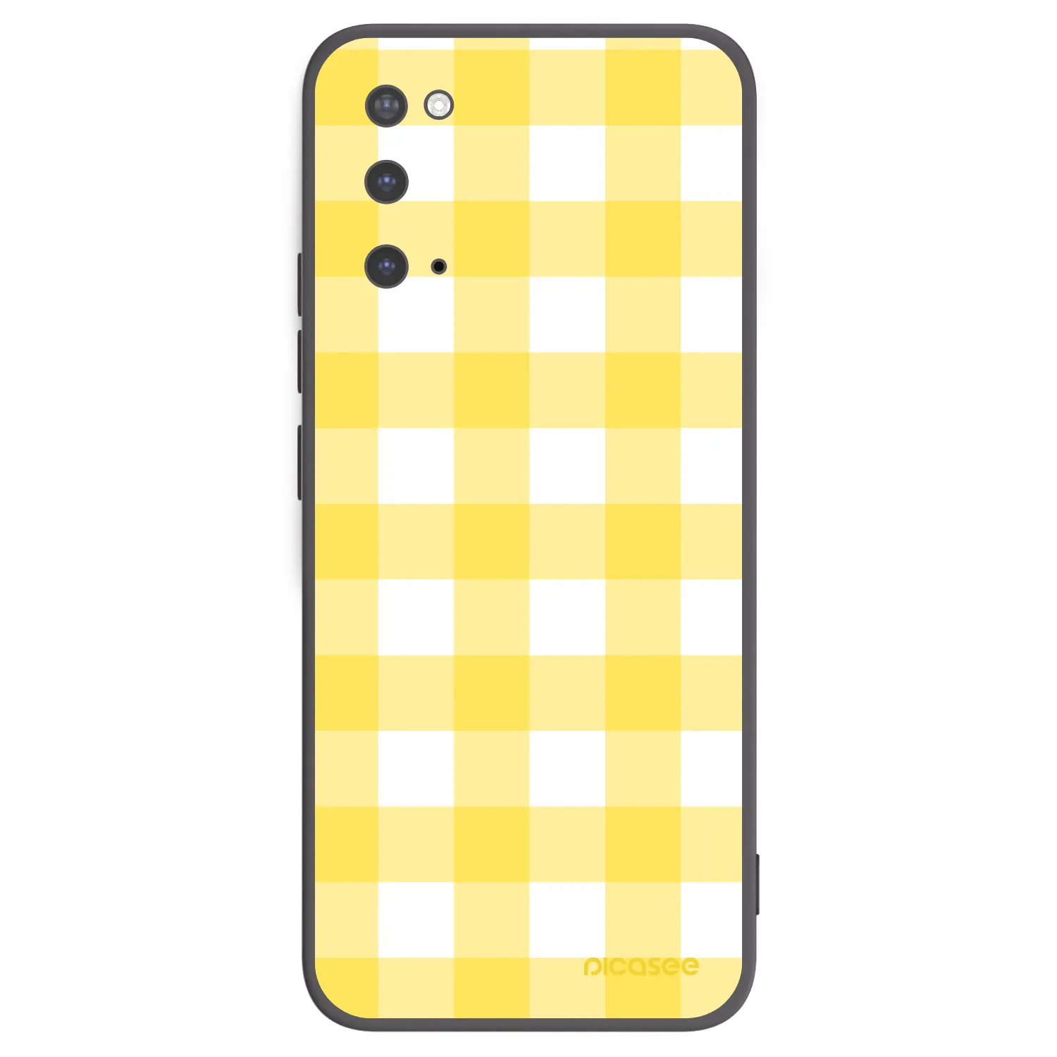Picasee crna silikonska maskica za Samsung Galaxy S20 G980F - Gride lemon