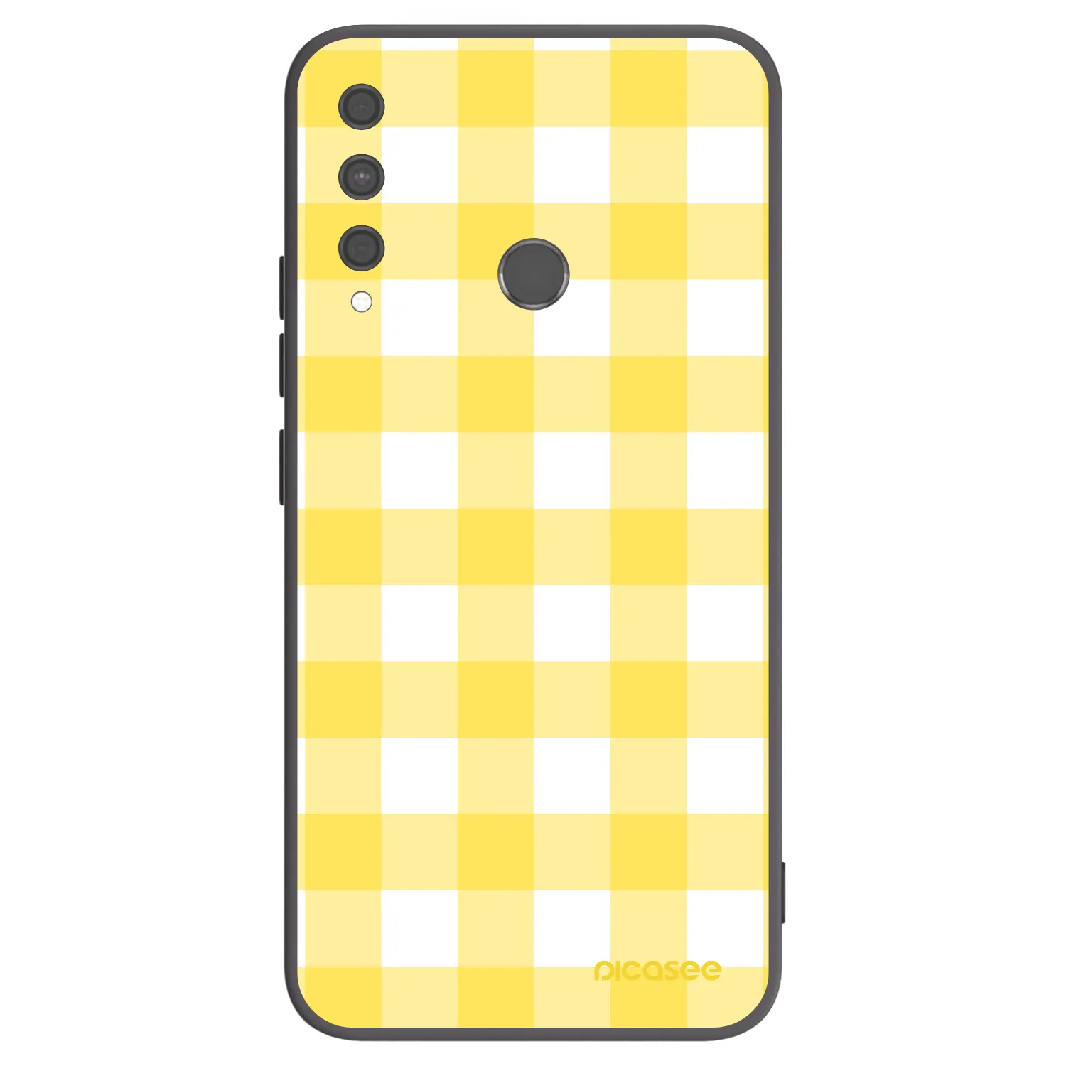 Picasee crna silikonska maskica za Huawei P40 Lite E - Gride lemon
