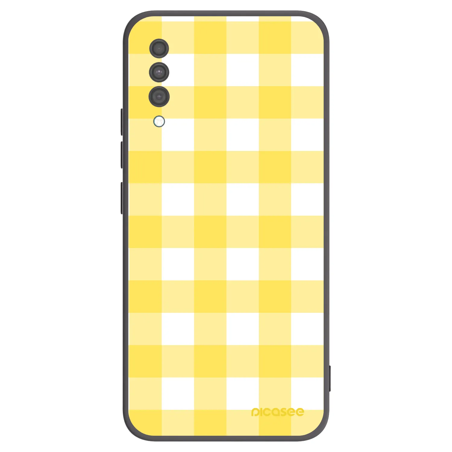 Picasee crna silikonska maskica za Samsung Galaxy A30s A307F - Gride lemon