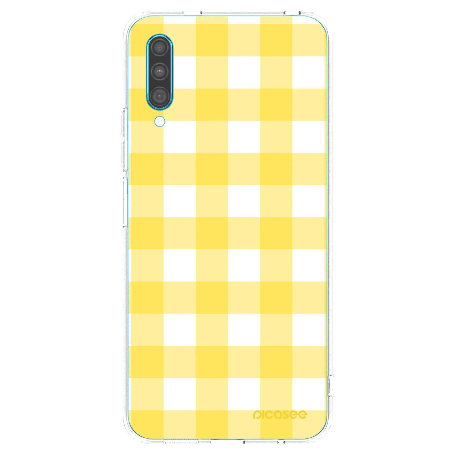Picasee silikonska prozirna maskica za Samsung Galaxy A30s A307F - Gride lemon