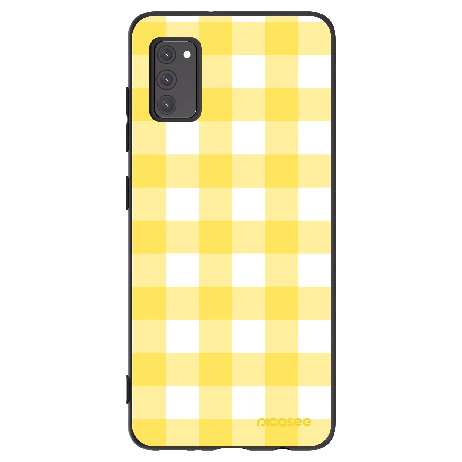 Picasee crna silikonska maskica za Samsung Galaxy A41 A415F - Gride lemon