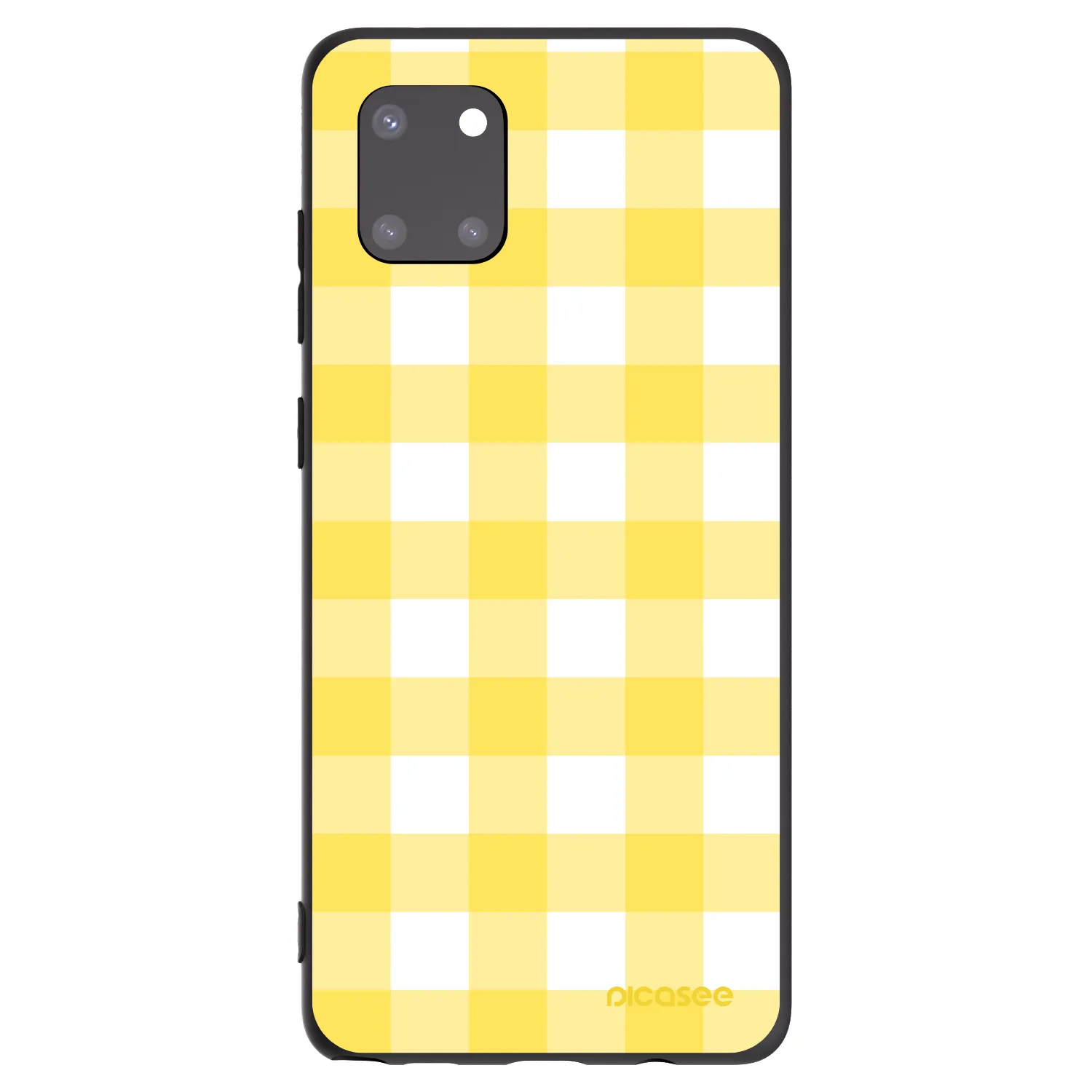 Picasee crna silikonska maskica za Samsung Galaxy Note 10 Lite N770F - Gride lemon