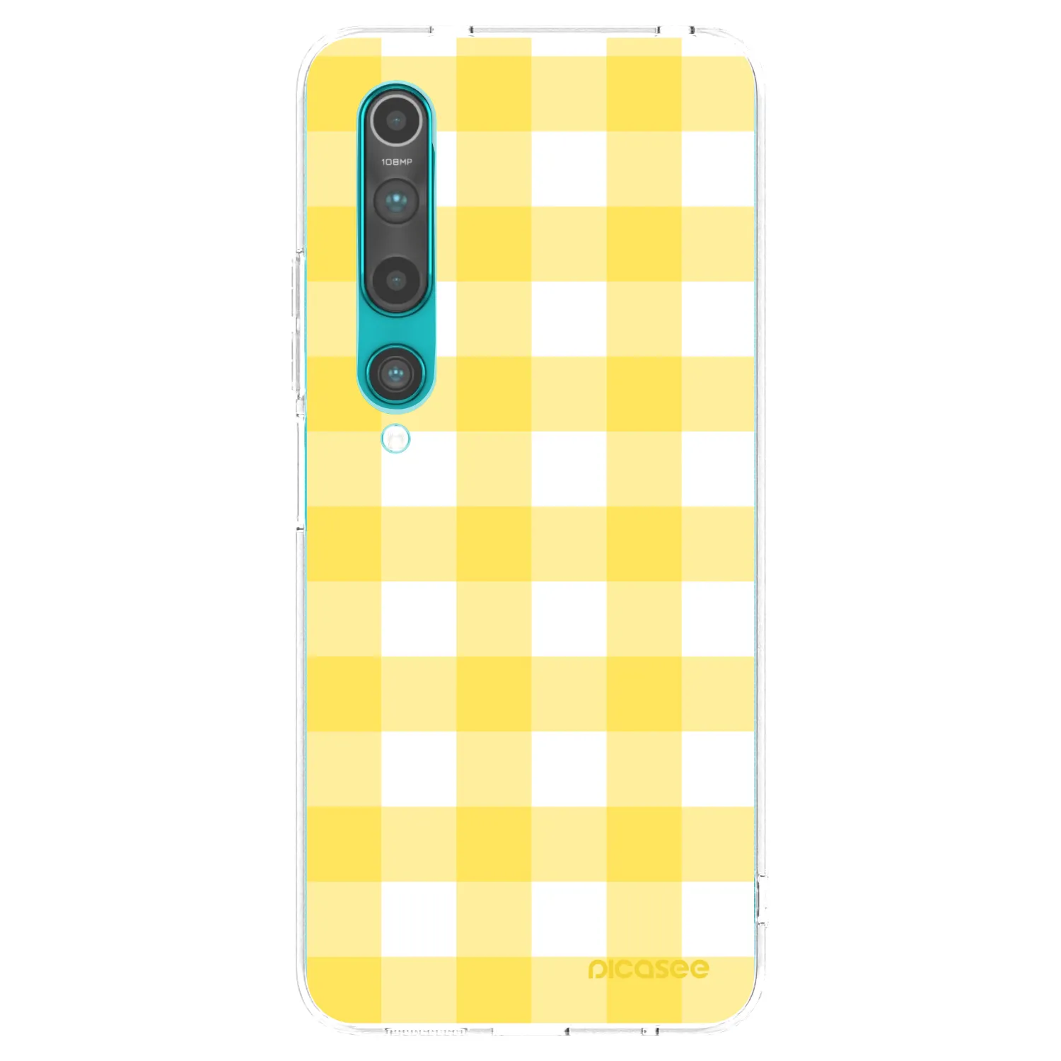 Picasee silikonska prozirna maskica za Xiaomi Mi 10 - Gride lemon