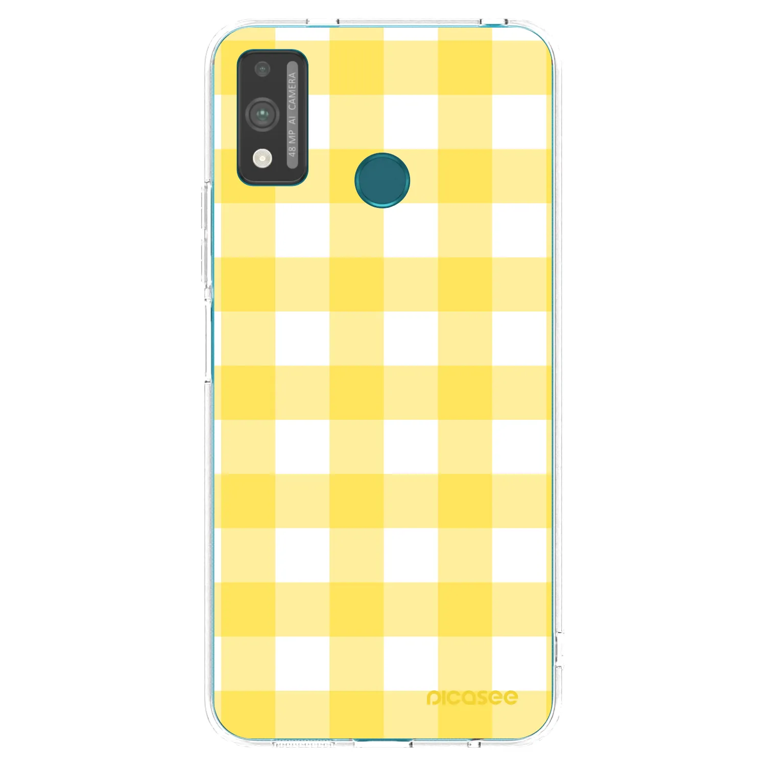 Picasee silikonska prozirna maskica za Honor 9X Lite - Gride lemon