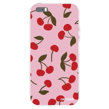 Picasee silikonska prozirna maskica za Apple iPhone 5/5S/SE - Cherry