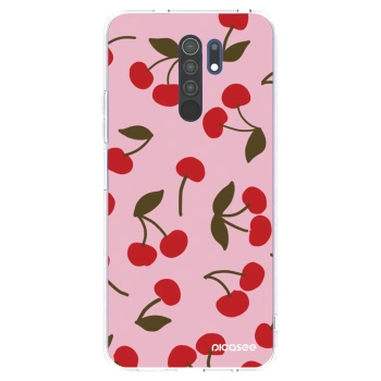 Picasee silikonska prozirna maskica za Xiaomi Redmi 9 - Cherry