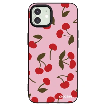 Picasee crna silikonska maskica za Apple iPhone 12 Pro - Cherry