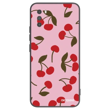 Picasee crna silikonska maskica za Xiaomi Poco M3 - Cherry