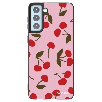 Picasee crna silikonska maskica za Samsung Galaxy S21+ 5G G996F - Cherry