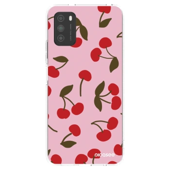 Picasee silikonska prozirna maskica za Xiaomi Poco M3 - Cherry