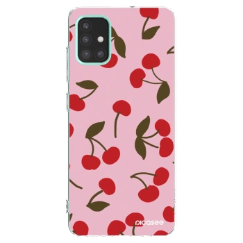 Picasee silikonska prozirna maskica za Samsung Galaxy M31s - Cherry