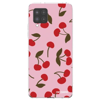 Picasee silikonska prozirna maskica za Samsung Galaxy A42 A426B - Cherry