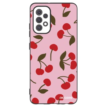 Picasee crna silikonska maskica za Samsung Galaxy A32 5G A326B - Cherry