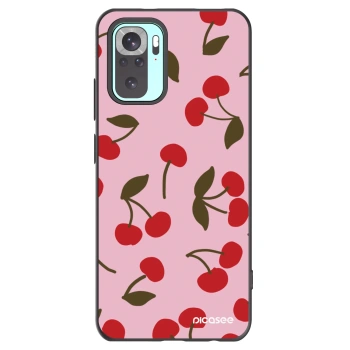 Picasee crna silikonska maskica za Xiaomi Redmi Note 10 Pro - Cherry