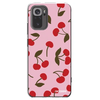 Picasee silikonska prozirna maskica za Xiaomi Redmi Note 10S - Cherry