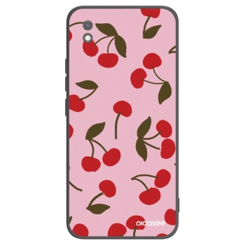 Picasee crna silikonska maskica za Xiaomi Redmi 9AT - Cherry