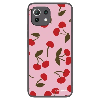 Picasee crna silikonska maskica za Xiaomi Mi 11 Lite - Cherry