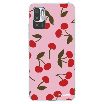 Picasee silikonska prozirna maskica za Xiaomi Redmi Note 10 5G - Cherry