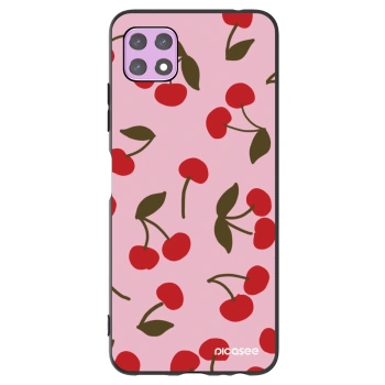 Picasee crna silikonska maskica za Samsung Galaxy A22 A226B 5G - Cherry