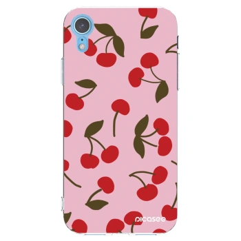 Picasee silikonska prozirna maskica za Apple iPhone XR - Cherry