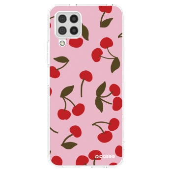 Picasee silikonska prozirna maskica za Samsung Galaxy A22 A225F 4G - Cherry