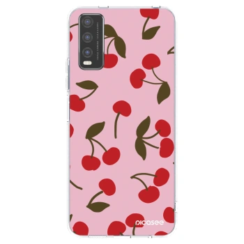 Picasee silikonska prozirna maskica za Vivo Y20s - Cherry