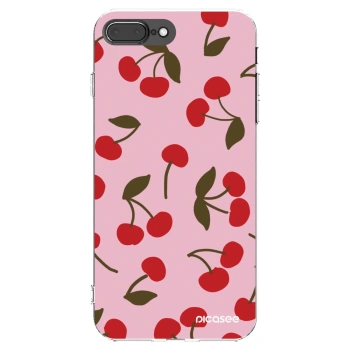 Picasee silikonska prozirna maskica za Apple iPhone 7 Plus - Cherry