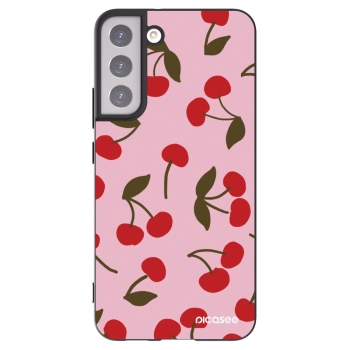 Picasee crna silikonska maskica za Samsung Galaxy S22+ 5G - Cherry