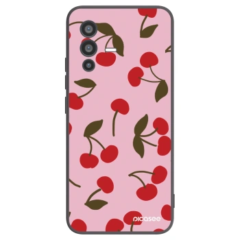 Picasee crna silikonska maskica za Vivo V23 5G - Cherry
