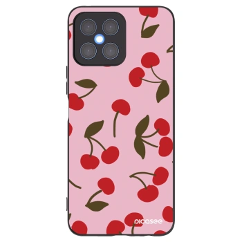 Picasee crna silikonska maskica za Honor X8 4G - Cherry