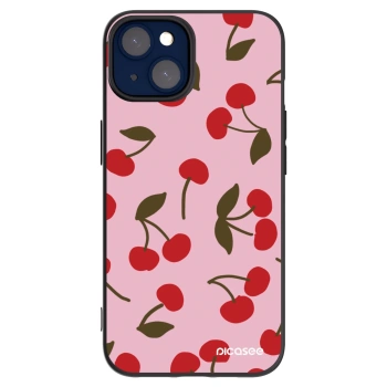 Picasee crna silikonska maskica za Apple iPhone 14 - Cherry