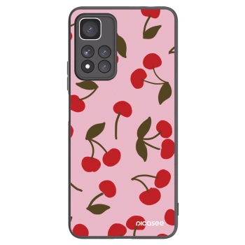 Picasee crna silikonska maskica za Xiaomi Redmi Note 11 Pro+ 5G - Cherry