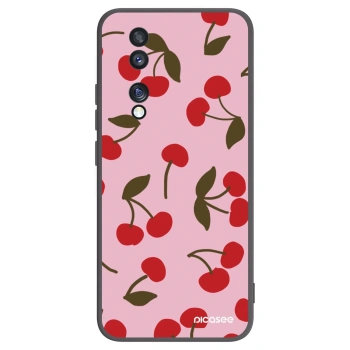 Picasee crna silikonska maskica za Honor 70 - Cherry