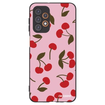 Picasee crna silikonska maskica za Samsung Galaxy A23 A235F 4G - Cherry