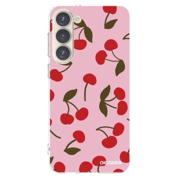 Picasee silikonska prozirna maskica za Samsung Galaxy S23+ 5G - Cherry