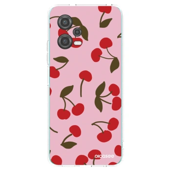 Picasee silikonska prozirna maskica za Xiaomi Poco X5 - Cherry