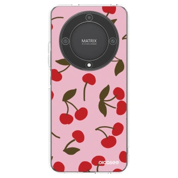 Picasee silikonska prozirna maskica za Honor Magic5 Lite 5G - Cherry