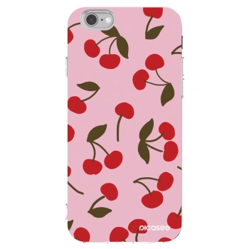 Picasee silikonska prozirna maskica za Apple iPhone 6/6S - Cherry