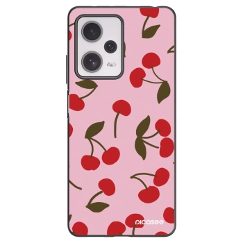 Picasee crna silikonska maskica za Xiaomi Redmi Note 12 Pro+ 5G - Cherry