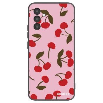 Picasee crna silikonska maskica za Samsung Galaxy A04s A047F - Cherry