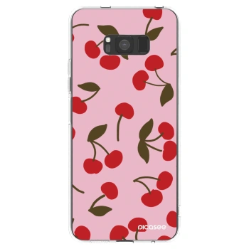 Picasee silikonska prozirna maskica za Samsung Galaxy S8 G950F - Cherry