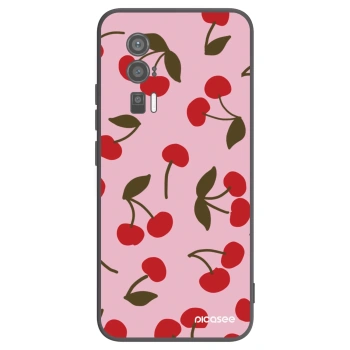 Picasee crna silikonska maskica za Xiaomi Poco F5 Pro 5G - Cherry