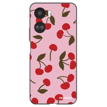 Picasee crna silikonska maskica za Honor 90 Lite 5G - Cherry