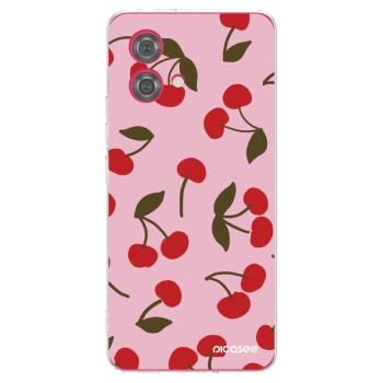 Picasee silikonska prozirna maskica za Motorola Moto G84 5G - Cherry