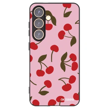 Picasee crna silikonska maskica za Samsung Galaxy S24 S921B 5G - Cherry