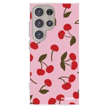 Picasee silikonska prozirna maskica za Samsung Galaxy S24 Ultra S928B 5G - Cherry